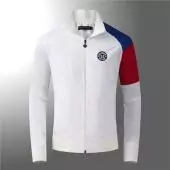 veste tommy nouvelle collection micro chapter zip 1681 blanc